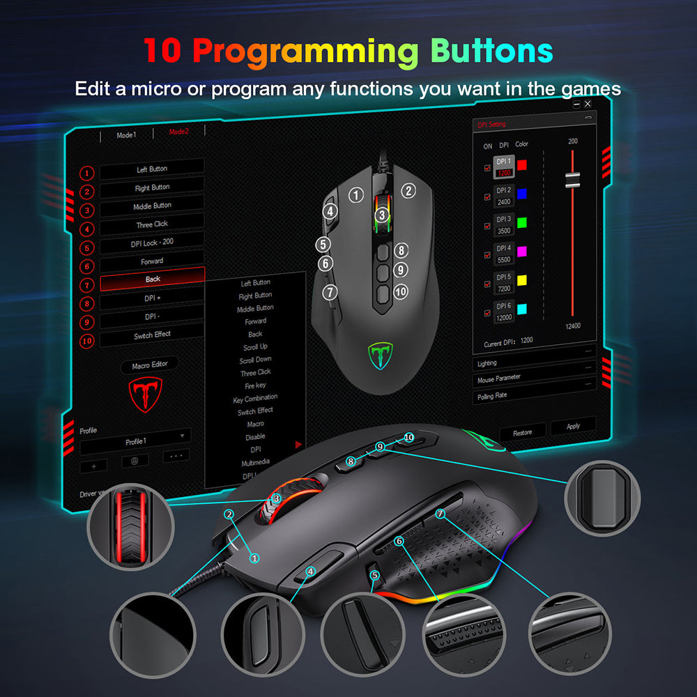 Wired Gaming Mouse - Sky Fox Tech