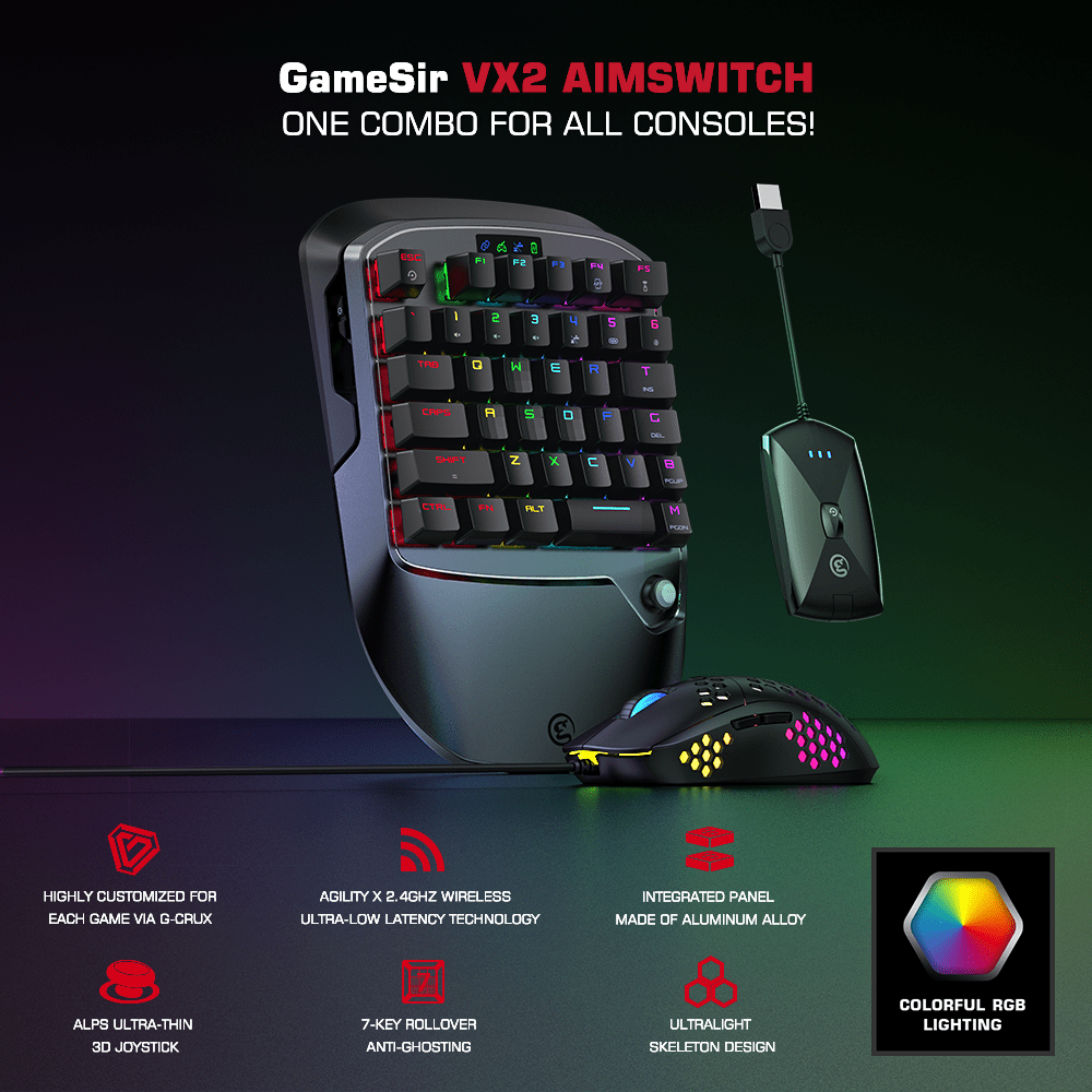 Keyboard Mouse and Adapter Set - Sky Fox Tech