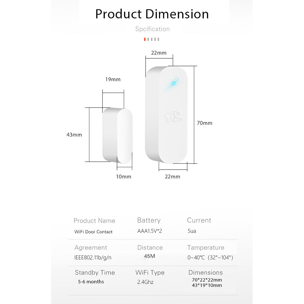 Smart Door Sensor - Sky Fox Tech